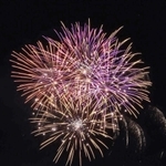 昨夏４年ぶりに復活した「三田まつり」の花火＝三田市川除から