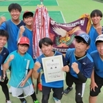 ３６年ぶりの団体優勝を果たした上野台中の選手たち＝丹波市青垣町田井縄
