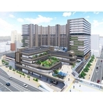 愛称を募集している再開発ビルのイメージ図（三田駅前Ｃブロック地区市街地再開発組合提供）