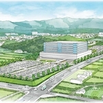 ２０３０年度後半の開院を予定する新病院のイメージ図（三田市提供）