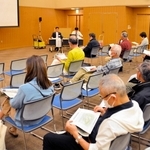 新病院基本計画について開かれた市民説明会＝三田市駅前町