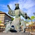 有馬温泉や下呂温泉などに影響力を及ぼした儒学者の林羅山。下呂温泉に像がある