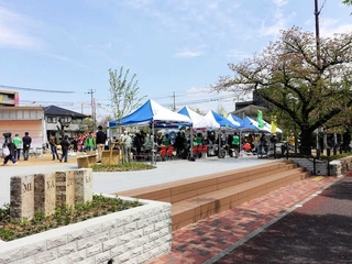イベントもしやすく再整備した宮塚公園（芦屋市）