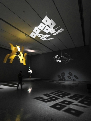 今年２月まで台湾の美術館で開かれた展覧会（新宮夕海さん提供）