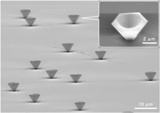 ミクロサイズのおわん型結晶