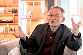 赤心社による開拓の中でキリスト教が果たした役割について語る五味一さん＝北海道千歳市