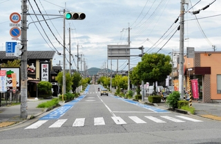 三田市内の商業地３地点で最も価格が高かった西山１周辺