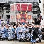 勇壮、だんじり巡行やみこし練り歩き　三田天満神社と西宮・福應神社　秋祭りの伝統、次代へ