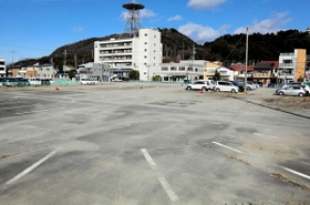 観光駐車場として整備する山崎市民局跡地＝宍粟市山崎町鹿沢