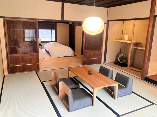和室とベッドルーム。インテリアにもセンスが光る＝たつの市龍野町川原町