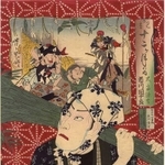九代目市川団十郎の役者絵（赤穂市立歴史博物館提供）