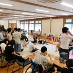 西日本豪雨後、台風が来るたびに避難した入所者ら（提供）