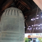 円勝寺でも原爆投下の時刻に合わせて鐘の音が響いた＝姫路市網干区宮内