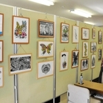 坂越まち並み館の展示会場＝赤穂市坂越