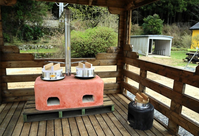 ご飯が炊けるかまどを常設＝神河町越知