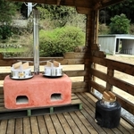 ご飯が炊けるかまどを常設＝神河町越知