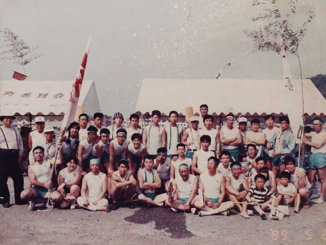 結成３年目の「陸ペーロンチーム」の集合写真