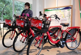 「西播磨ＭａａＳ」に新たに加わった電動アシスト付き自転車＝上郡町光都２