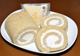 酒かすロールと酒かすプリン
