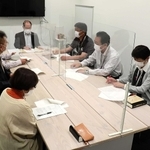 投開票日程を決める太子町選挙管理委員会の臨時会合＝太子町鵤、町役場