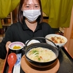 酒かす鍋焼きうどん