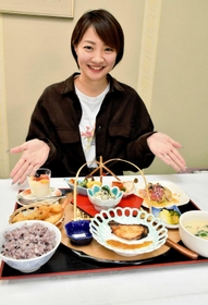 全国学校給食甲子園で優勝した献立をアレンジした御膳＝伊沢の里