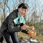 春田千明さん＝雄鷹台山頂