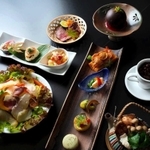 西播磨特産の食材をふんだんに使った「プレミアムランチ」（西播磨県民局提供）