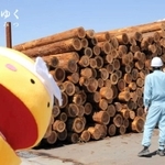 赤穂市の西浜工業団地を探検する観光マスコットキャラクター「陣たくん」（市の公式ユーチューブより）