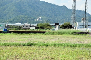 市が会員制大型スーパー「コストコ」の誘致を進めている区画整理予定地＝たつの市龍野町四箇