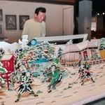 忠臣蔵の浮世絵が、立体的に表現された「立版古」＝赤穂市立歴史博物館