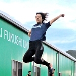 自己ベストを更新し、国際大会に挑む関西福祉大の住吉璃音選手＝赤穂市新田