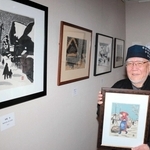 版画の魅力を伝える「たでのはな美術館」の佐野正幸館長＝赤穂市尾崎