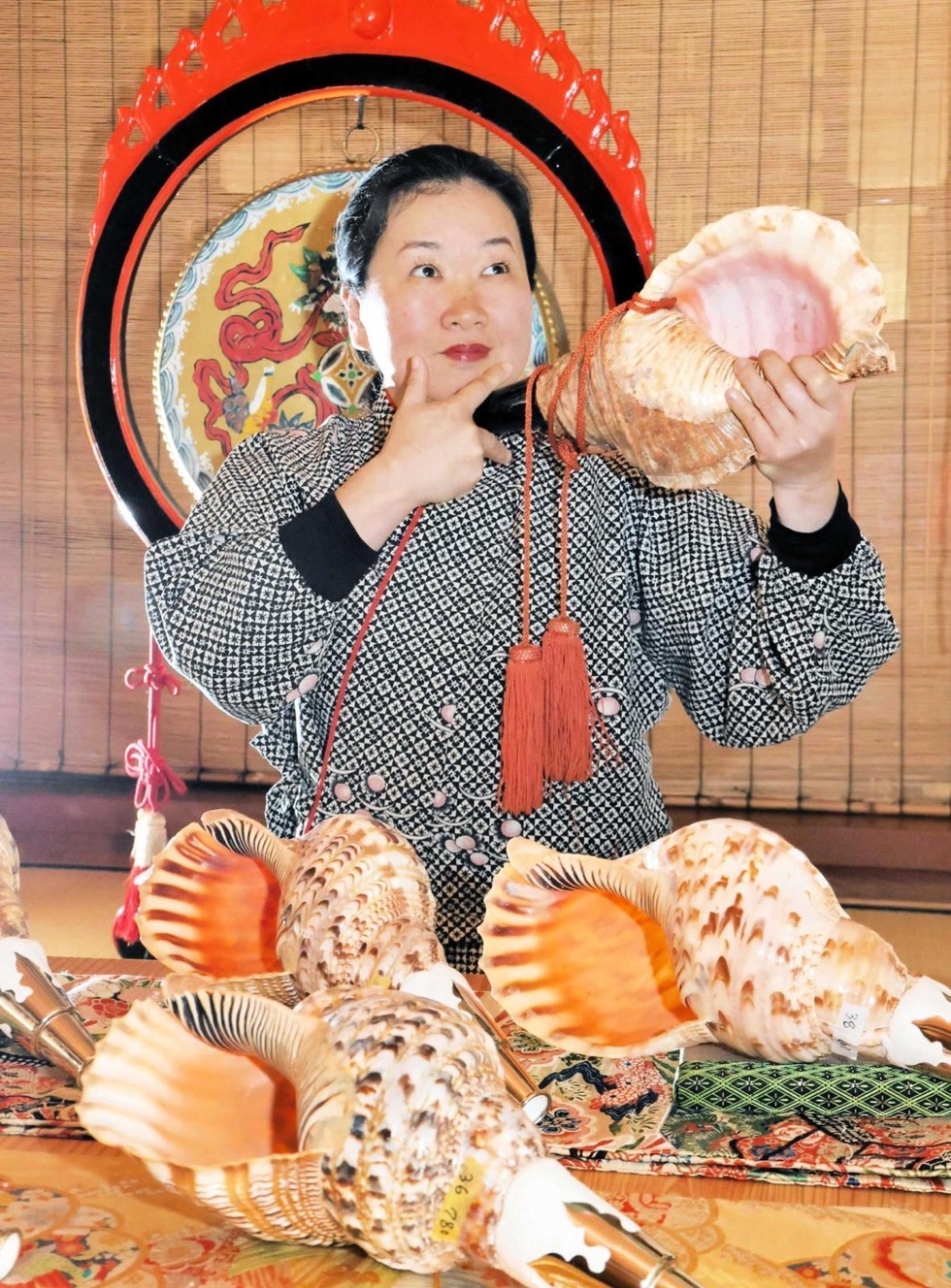 ほら貝演奏コンテスト全国3位に 宍粟の宮本明子さん 初出場で快挙