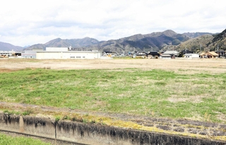 公立宍粟総合病院の移転予定地＝宍粟市山崎町中比地