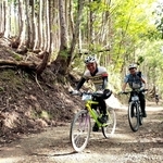 未舗装の林道を走れるコースが特徴（宍粟市提供）