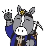 「銀の馬車道・鉱石の道」のオリジナルキャラクターに選ばれた図柄（日本遺産「銀の馬車道・鉱石の道」推進協議会提供）