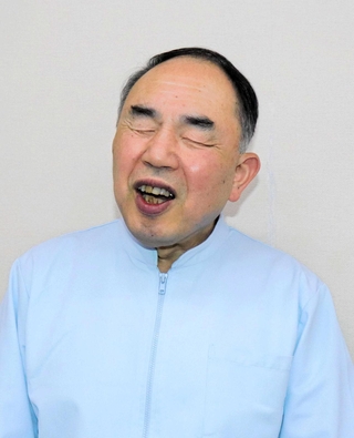 旭日双光章を受けた県視覚障害者福祉協会長の大谷武さん