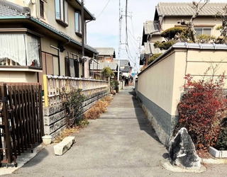 県の「空家活用特区」に指定された太子町福地地区（太子町提供）