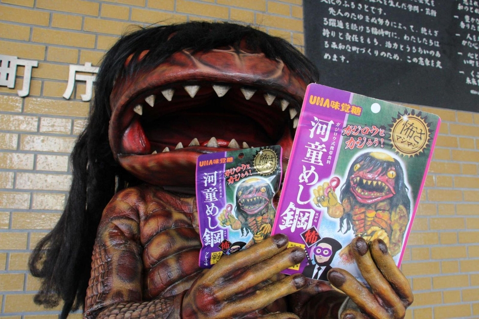 グミ「忍者めし」とコラボ 福崎仕様の「河童めし鋼」発売 パッケージに
