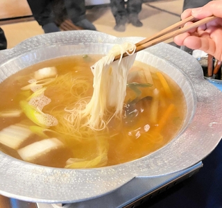 龍野そうめん鍋（今年１月撮影）