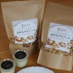 「おからグラノーラ」と青大豆を使った「ソイプリン」＝市川町沢