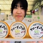 野瀬産かんぴょうと矢野メロンの風味が堪能できるフローズンスイーツ＝あいおい白龍城