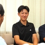 全国出場に向けた意気込みを話す木村斗茉さん＝市川町役場