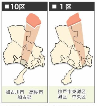 兵庫１区、１０区