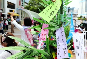 よりよい世の中へ。有権者の思いが風に揺れる＝神戸市中央区（画像の一部を加工しています）