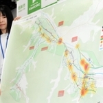 ビッグデータを活用して作成されたヒヤリハットマップ＝朝来市役所