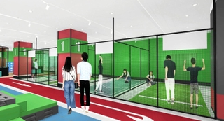 神戸ファッションプラザに開業するスポーツエンターテイメント施設のイメージ（バンダイナムコアミューズメント提供）