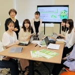 デカンショ豆収穫体験ツアーの内容を話し合う学生ら＝西宮市鳴尾町１、武庫川女子大