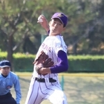 長身右腕の東播磨・原田祐人も氷丘中ＯＢだ＝明石市、明石トーカロ球場